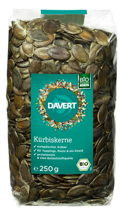 Produktfoto zu VPE Kürbiskerne 8x250g Davert
