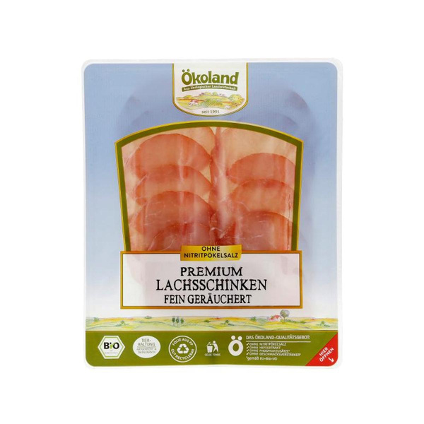Produktfoto zu Lachsschinken Premium fein geräuchet 80g Ökoland