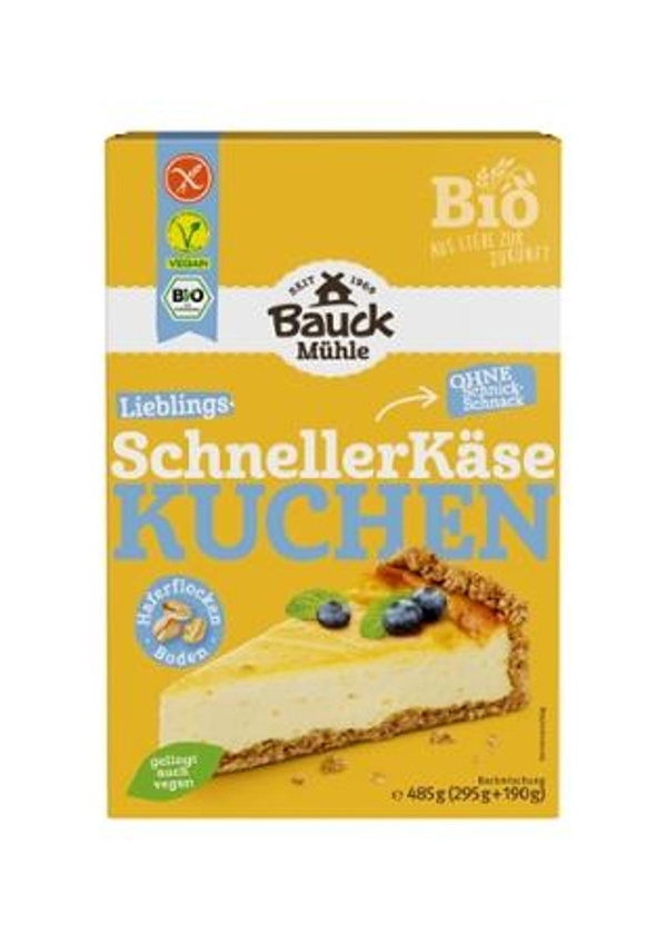 Produktfoto zu Käsekuchen Backmischung 485g Bauckhof