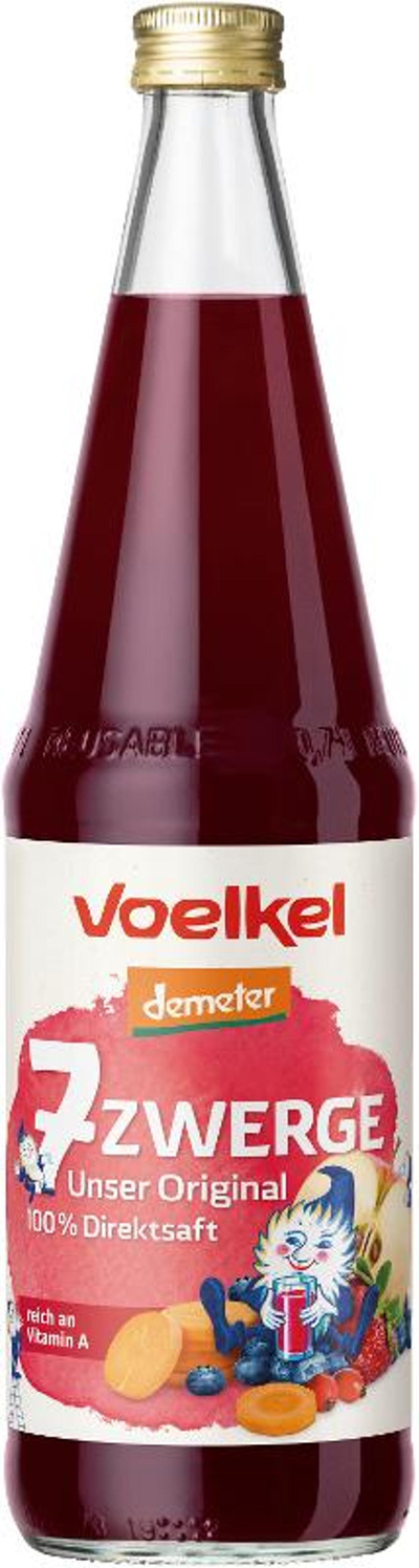 Produktfoto zu 7 Zwerge Kindersaft 0,7 l Voelkel