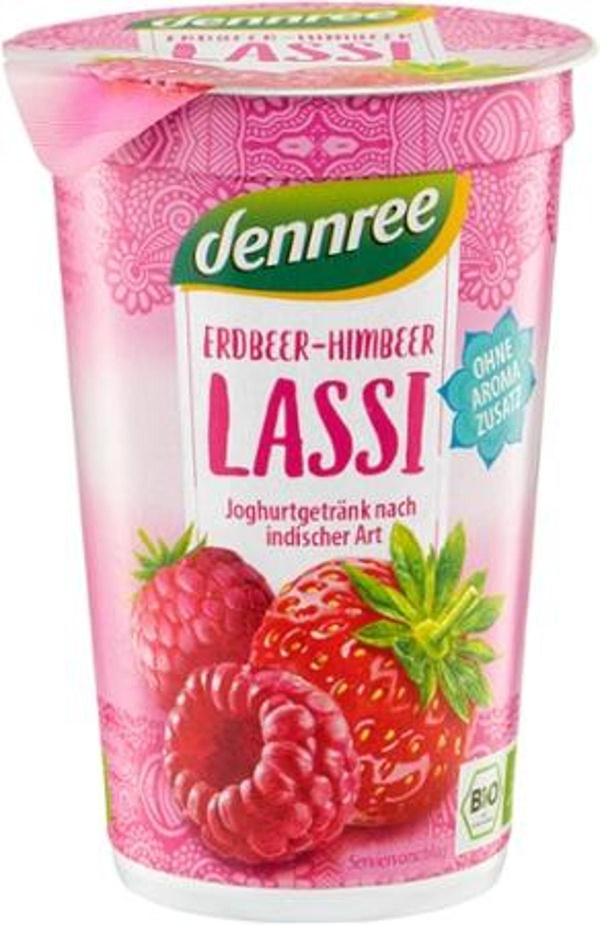 Produktfoto zu VPE Lassi Erdbeere-Himbeere 6x250g dennree