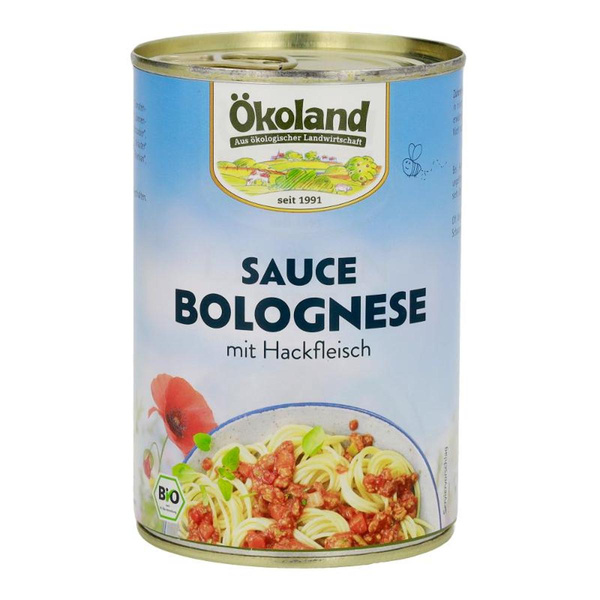Produktfoto zu Sauce Bolognese mit Hackfleisch 400g Ökoland