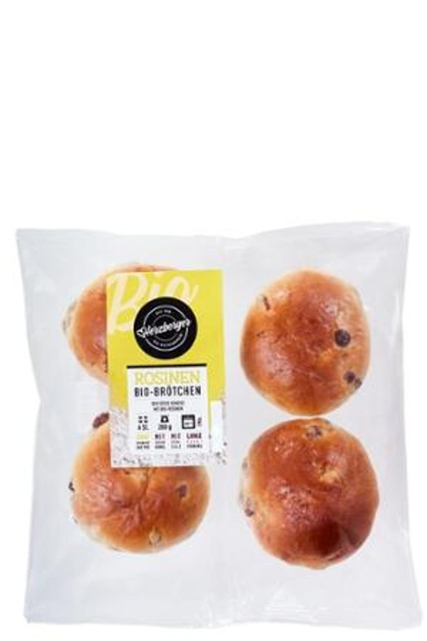 Produktfoto zu Rosinenbrötchen zum Aufbacken 4 Stück (280g) Herzberger