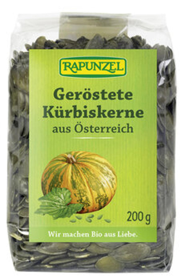 Produktfoto zu Kürbiskerne geröstet 200g Rapunzel