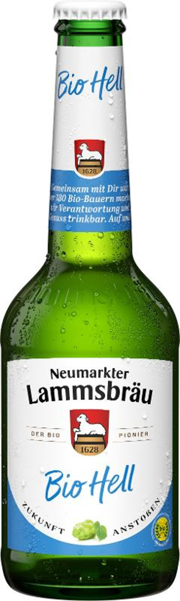 Produktfoto zu VPE Lammsbräu Bio Hell 10x0,33 l Neumarkter Lammsbräu