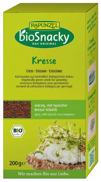 Produktfoto zu Keimsaat Kresse 200g bioSnacky Rapunzel