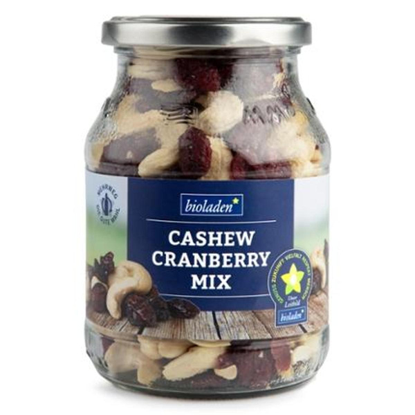 Produktfoto zu Cashew Cranberry Mix im Pfandglas 270g bioladen