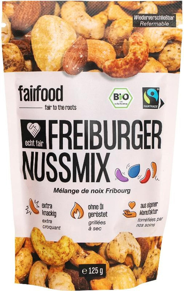 Produktfoto zu Freiburger Nussmix geröstet 125g Fairfood