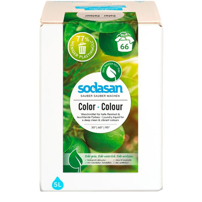 Produktfoto zu Color-Waschmittel Limette 5 Liter  Bag in Box Sodasan