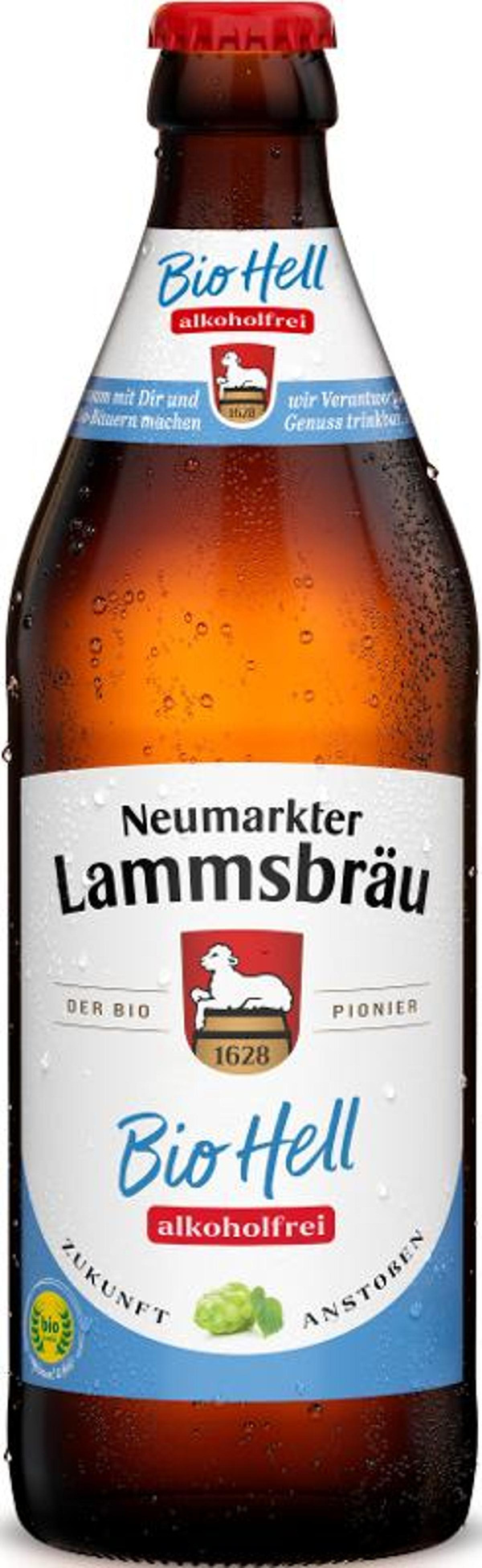 Produktfoto zu Lammsbräu Hell akoholfrei 4er Pack 0,5l Neumarkter