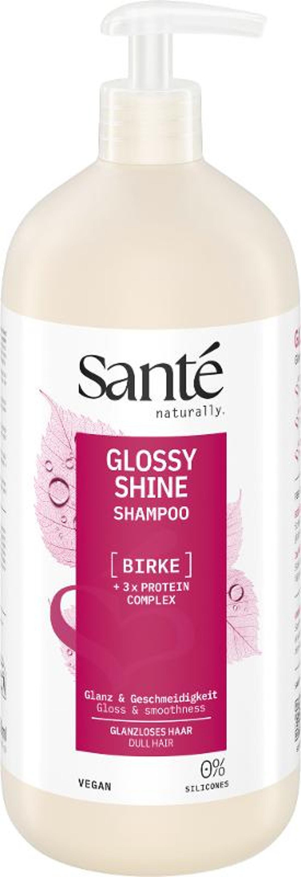 Produktfoto zu Glossy Shine Shampoo Birke 950ml Sante