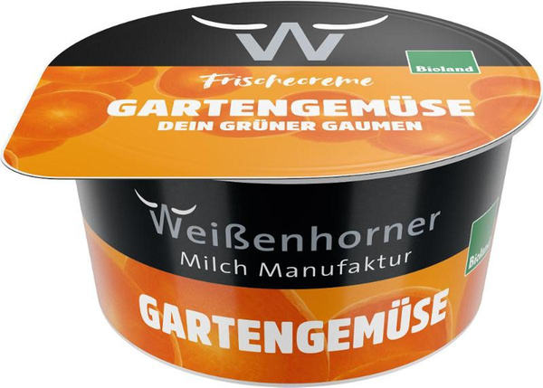 Produktfoto zu Frischecreme Gartengemüse 150g Weißenhorner Milch Manufaktur