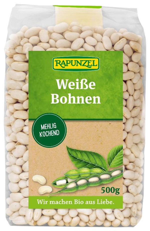 Produktfoto zu Weiße Bohnen 500g Rapunzel
