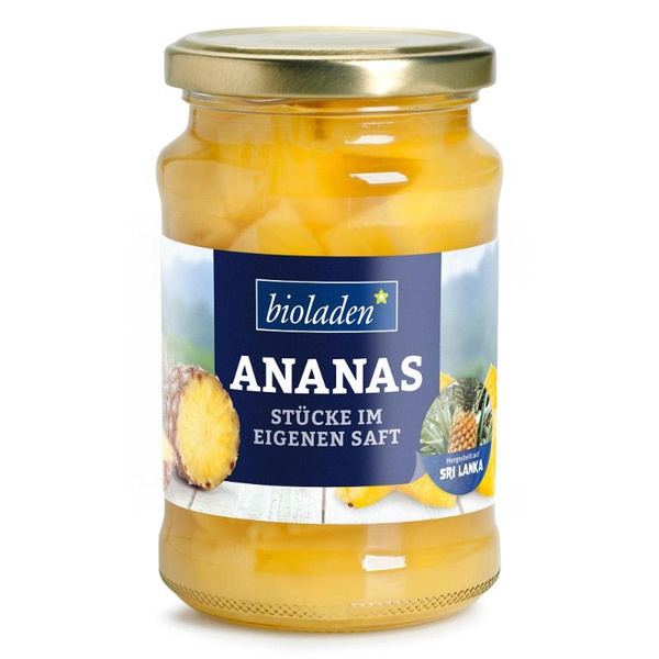 Produktfoto zu VPE b*Ananasstücke im eigenen Saft 6x370ml bioladen