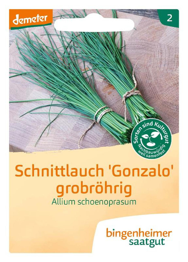 Produktfoto zu Saatgut Schnittlauch "Gonzales" 2g Bingenheimer Saatgut