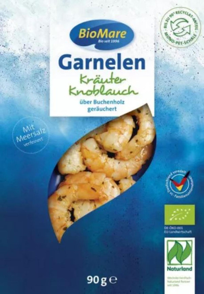 Produktfoto zu Garnelen mit Kräutern & Knoblauch 90g Bio Mare