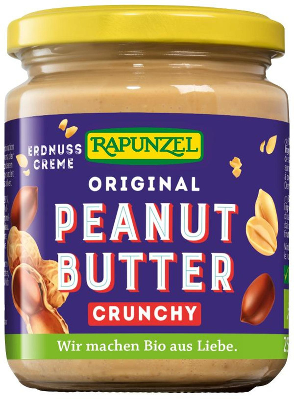 Produktfoto zu Peanutbutter Crunchy 250g Rapunzel