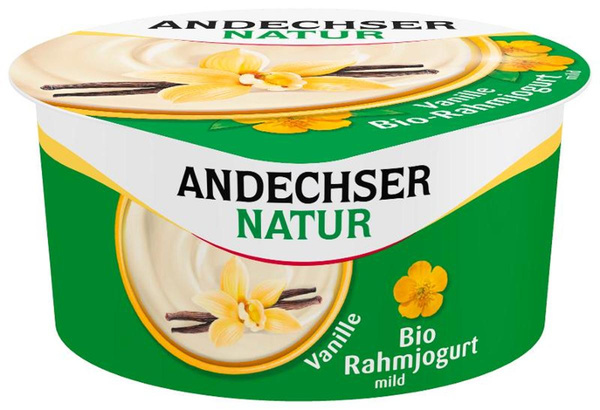Produktfoto zu VPE Rahmjoghurt Vanillie 6x150g Andechser Natur
