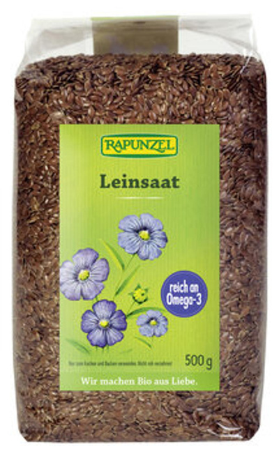 Produktfoto zu Leinsaat braun 250g Rapunzel