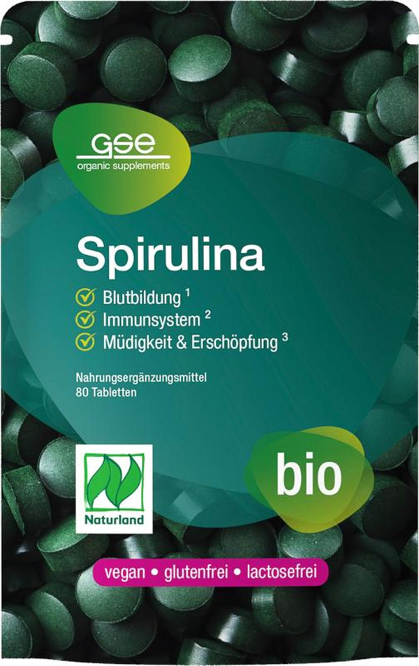 Produktfoto zu Spirulina 500mg 80 Stück GSE