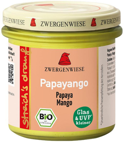 Produktfoto zu Brotaufstrich streich's drauf "Papayango" 160g  Zwergenwiese
