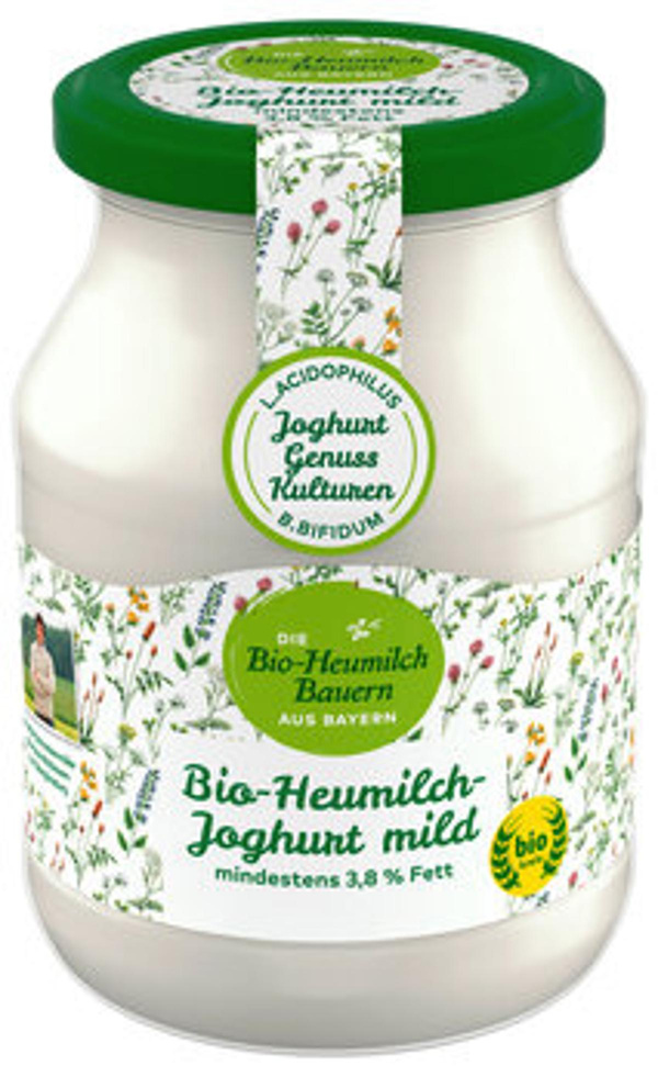 Produktfoto zu Heumilch Joghurt 3,8% 500g Heumilch Bauern