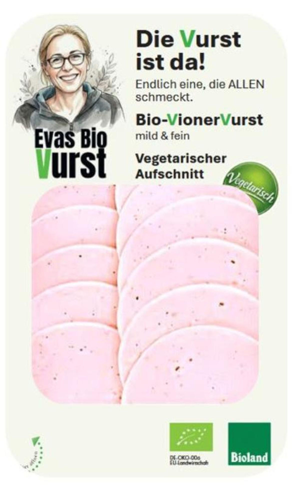 Produktfoto zu VyonerVurst veganer Aufschnitt 90g Evas Bio Vurst