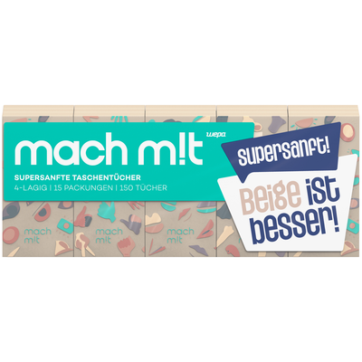 Produktfoto zu Taschentücher mach mit 5x10 Pckg. 4-lagig Wepa
