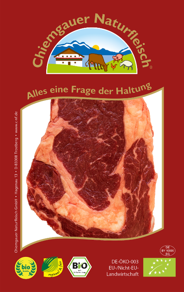 Produktfoto zu Entrecôte-Steak ca. 400g Chiemgauer Naturfleisch