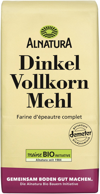 Produktfoto zu VPE Dinkel Vollkornmehl 6x1kg Alnatura