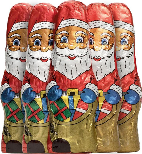 Produktfoto zu Vollmilch Schokoweihnachtsmänner in Staniolpapier 63g Rosengarten
