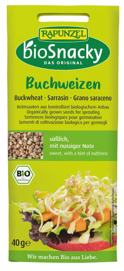 Produktfoto zu Keimsaat Buchweizen 40g bioSnacky Rapunzel