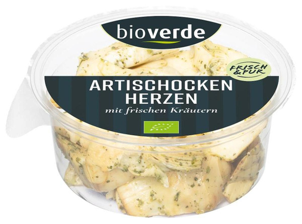 Produktfoto zu Artischockenherzen mariniert mit frischen Kräutern 150g bio-verde