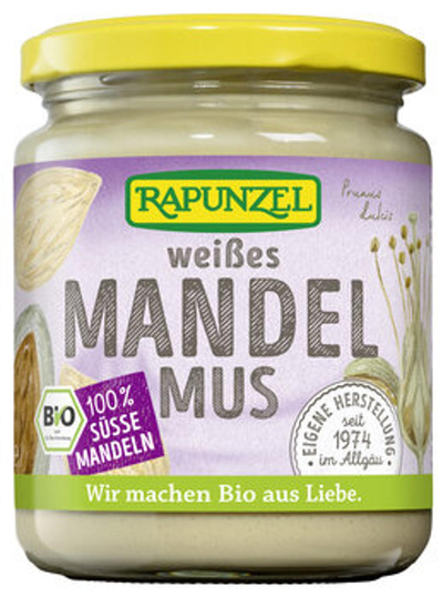 Produktfoto zu Mandelmus weiß 250 g Rapunzel