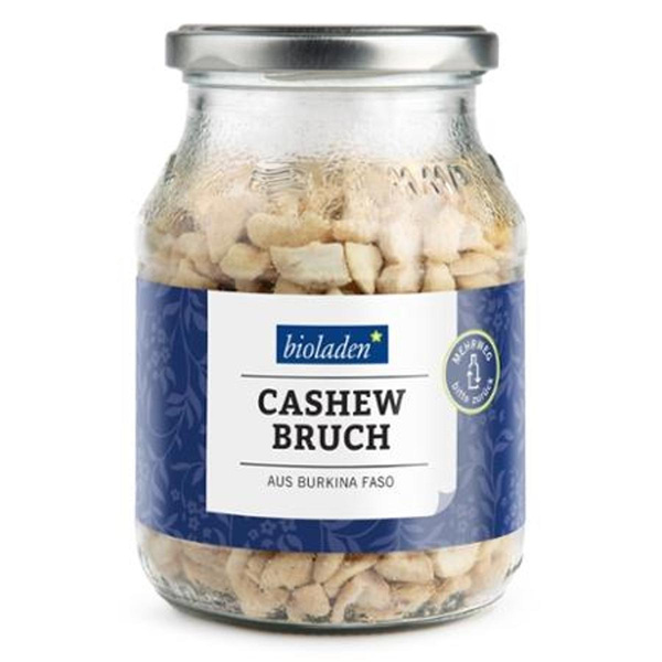 Produktfoto zu Cashew Bruch im Pfandglas 270g bioladen