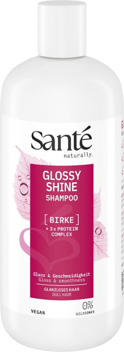 Produktfoto zu Glossy Shine Shampoo Birke 500ml Sante