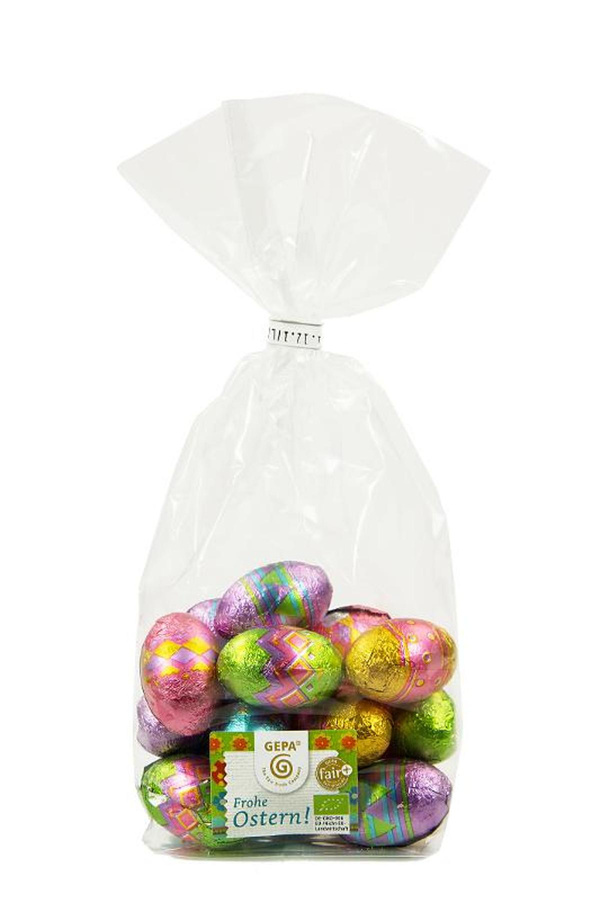 Produktfoto zu Schoko Ostereier Vollmilch 100g GEPA