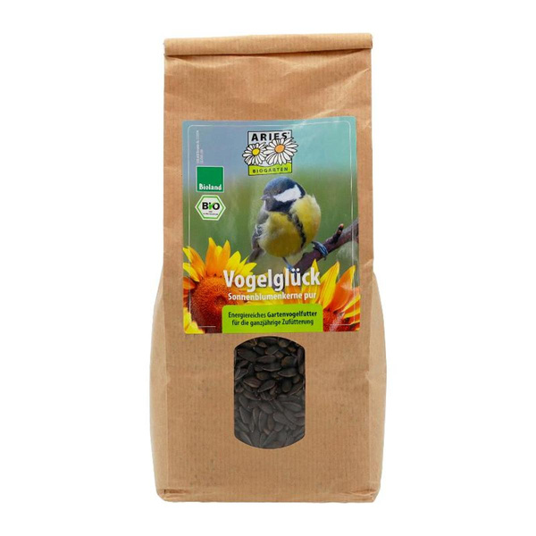 Produktfoto zu Vogelfutter Vogelglück Sonnenbumenkerne 500g Aries