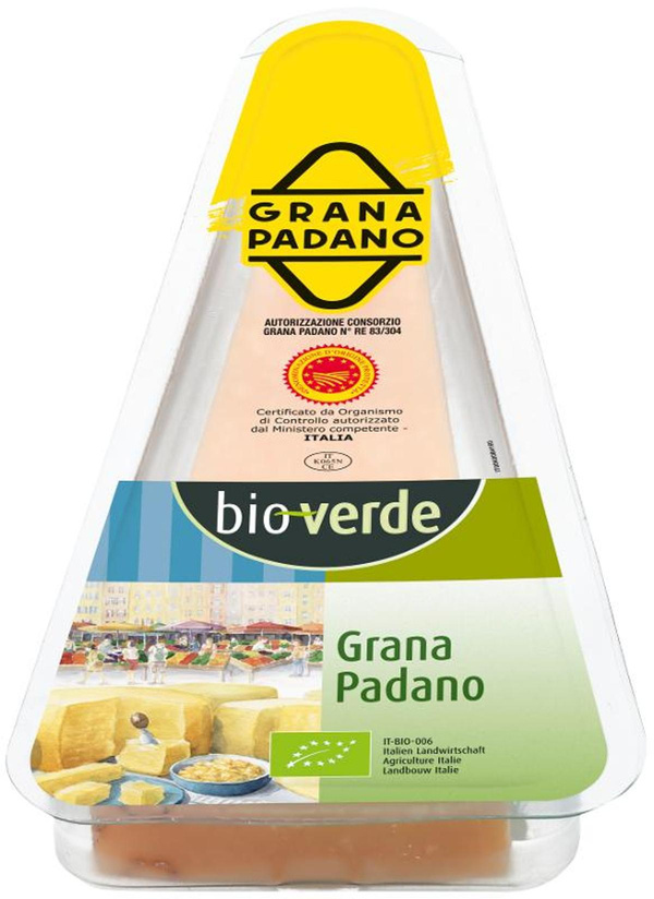 Produktfoto zu Grana Padano DOP 125g bio-verde