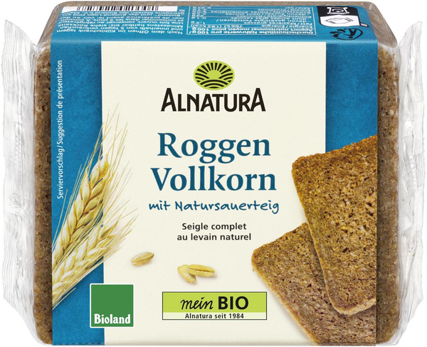 Produktfoto zu Roggen Vollkorn Brot 500g Alnatura