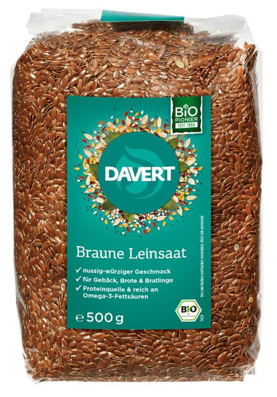 Produktfoto zu VPE Leinsaat braun 6x500g Davert