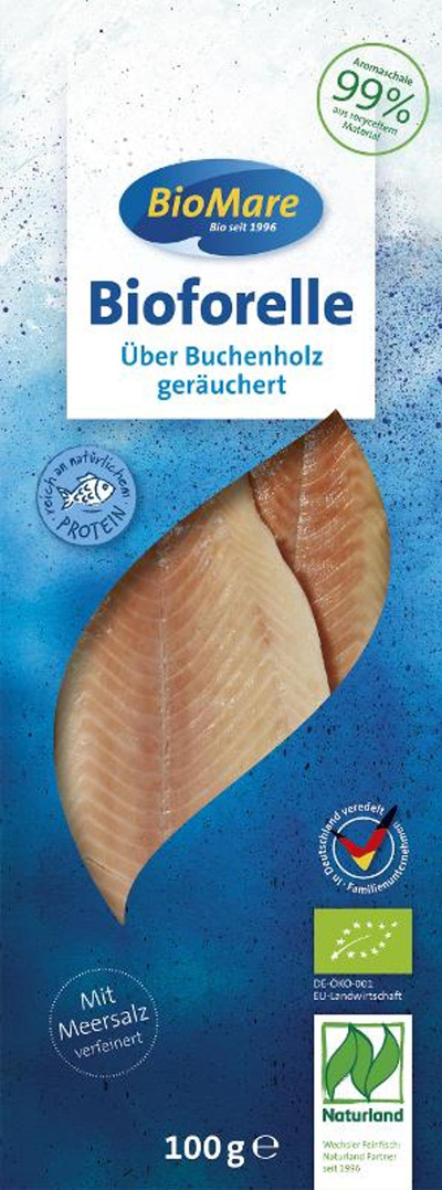 Produktfoto zu Forellenfilets 2 Stück 100g BioMare