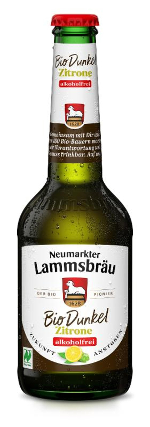 Produktfoto zu Lammsbräu Dunkel Pure Zitrone alkoholfrei 0,33l Neumarkter