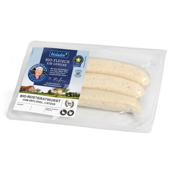 Produktfoto zu Rostbratwurst vom Geflügel 150g bioladen