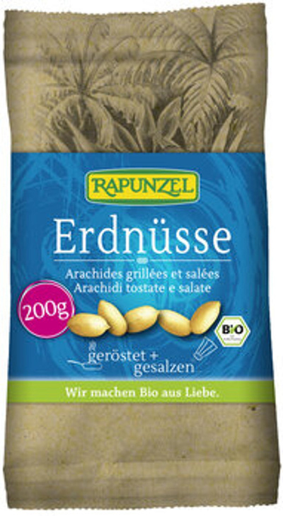 Produktfoto zu Erdnüsse geröstet & gesalzen 200g Rapunzel