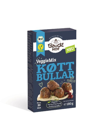 Produktfoto zu VeggieMix Köttbullar 180g Bauckhof