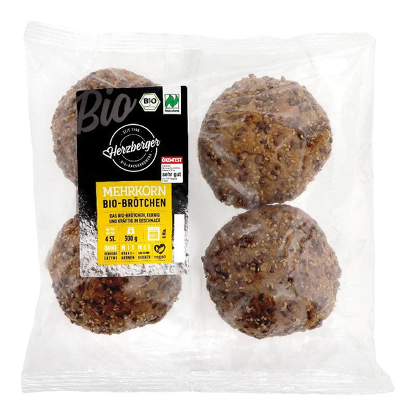 Produktfoto zu VPE Mehrkornbrötchen 4x 300g (4 Stück) Herzberger