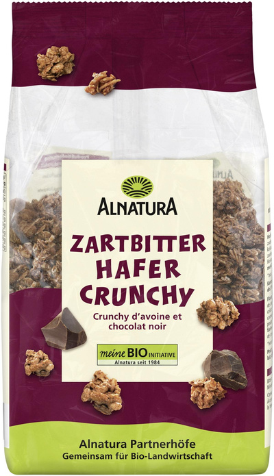 Produktfoto zu Zartbitter Hafer Crunchy 375 g Alnatura