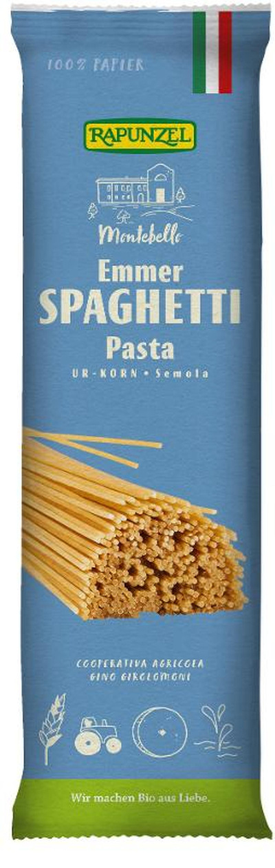 Produktfoto zu VPE Emmer-Spaghetti Semola 12x500g Rapunzel