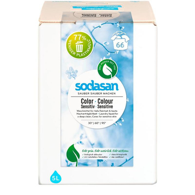 Produktfoto zu Color-Waschmittel Sensitiv 5 Liter Bag in Box Sodasan